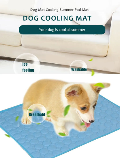 Dog Cooling Mat Summer Pet Cold Bed Extra Large For Small Big Dogs Pet Accessories Cat Durable Blanket Sofa Cat Ice Pad Blanket