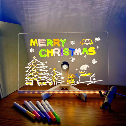 Creative Rewritable Acrylic LED Message Board 🎨